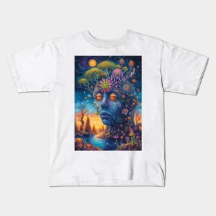 Psychedelic Dreamscape Kids T-Shirt